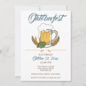 オクトーバーフェストの招待状、ビール試飲のご案内 招待状 (正面)