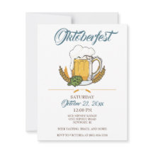 オクトーバーフェストの招待状、ビール試飲のご案内