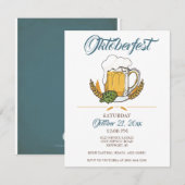オクトーバーフェストの招待状、ビール試飲のご案内 招待状 (正面/裏面)