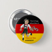 オクトーバーフェストの漫画ボタンPin 缶バッジ (正面&裏面)