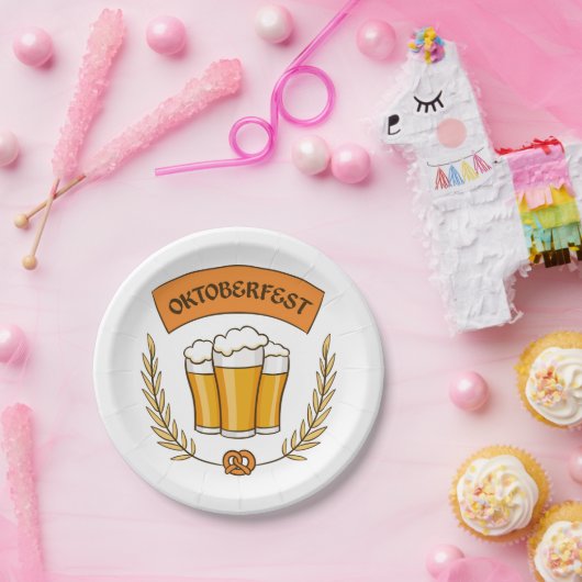 オクトーバーフェストの紙皿 ペーパープレート (パーティー)