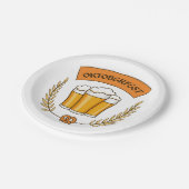 オクトーバーフェストの紙皿 ペーパープレート (アングル)