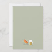 オクトーバーフェストの衣服のパーティの招待状 招待状 (裏面)