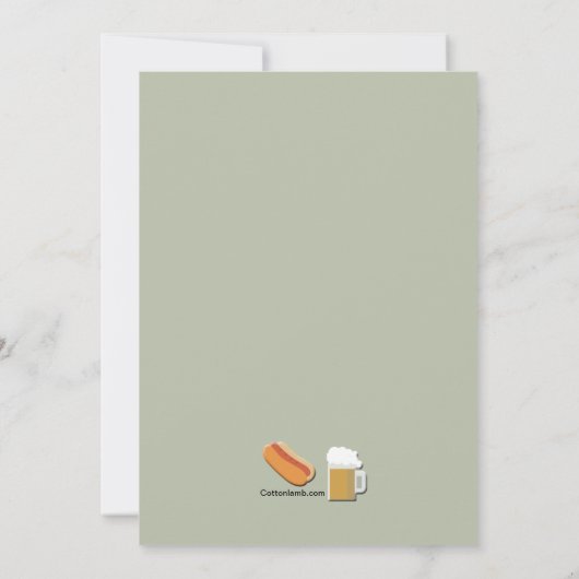 オクトーバーフェストの衣服のパーティの招待状 招待状 (裏面)