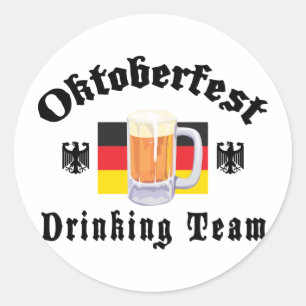 オクトーバーフェストの飲むチーム ラウンドシール