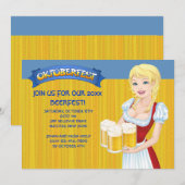 オクトーバーフェストのBeerfestの招待状 招待状 (正面/裏面)