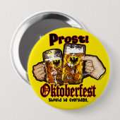 オクトーバーフェストは毎日べきです 缶バッジ (正面&裏面)