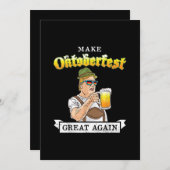オクトーバーフェストを素晴らし再び切り刻む サンキューカード (正面/裏面)