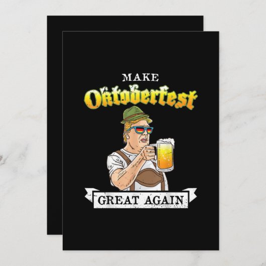オクトーバーフェストを素晴らし再び切り刻む サンキューカード (正面/裏面)