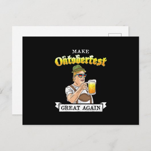 オクトーバーフェストを素晴らし再び切り刻む 案内ポストカード (正面/裏面)