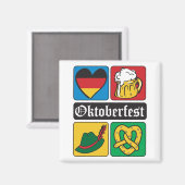 オクトーバーフェストアイコン マグネット (正面/裏面)