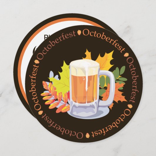 オクトーバーフェストインラウンド招待状 招待状 (正面/裏面)
