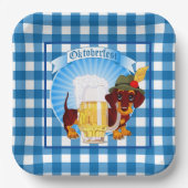 オクトーバーフェストウィナードッグ ペーパープレート (正面)