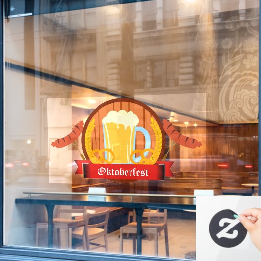 オクトーバーフェストウィンドウの固定 ウィンドウサイン (カフェ窓)