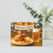 オクトーバーフェストウィーズン2025ビールとポークナックル饗宴 シーズンポストカード (スタンド正面)