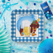 オクトーバーフェストウィーナー犬 ペーパープレート (パーティー)