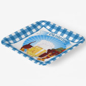 オクトーバーフェストウィーナー犬 ペーパープレート (傾斜あり)