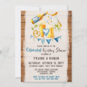 オクトーバーフェストウェディングシャワーババリアンビールパーティー 招待状 (正面)