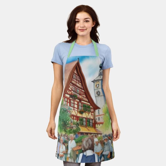 オクトーバーフェストエプロン エプロン (着用した状態)