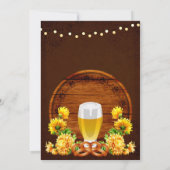 オクトーバーフェストエレガントビール、Keg、菊 招待状 (裏面)