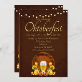 オクトーバーフェストエレガントビール、Keg、菊 招待状 (正面/裏面)