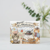 オクトーバーフェストオクトーバーフェストトースト葉書 ポストカード (スタンド正面)