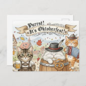 オクトーバーフェストオクトーバーフェストトースト葉書 ポストカード (正面/裏面)