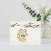 オクトーバーフェストオクトーバーフェストトースト葉書 ポストカード (スタンド正面)