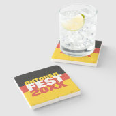 オクトーバーフェストオクトーバーフェストドイツ国旗 ストーンコースター (横)