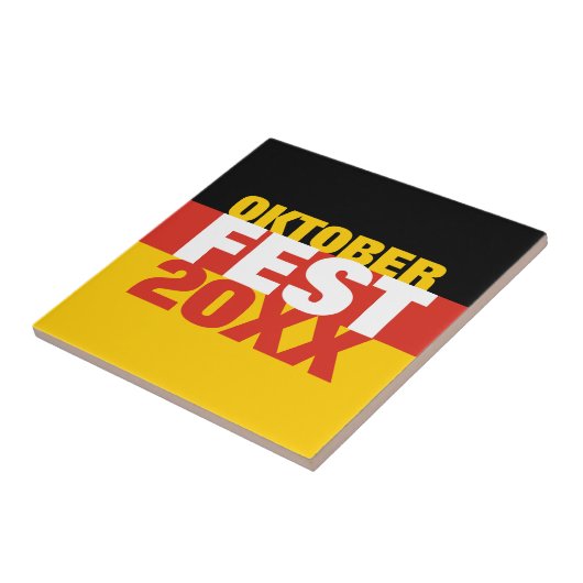 オクトーバーフェストオクトーバーフェストドイツ国旗 タイル (側面)