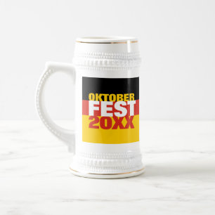 オクトーバーフェストオクトーバーフェストドイツ国旗 ビールジョッキ