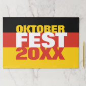 オクトーバーフェストオクトーバーフェストドイツ国旗 ペーパーパッド (インサイチュ)