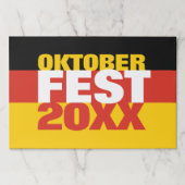 オクトーバーフェストオクトーバーフェストドイツ国旗 ペーパーパッド (正面)