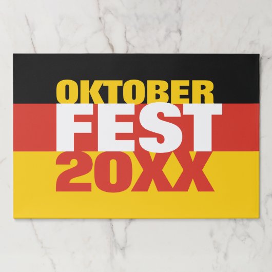 オクトーバーフェストオクトーバーフェストドイツ国旗 ペーパーパッド (正面)