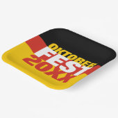 オクトーバーフェストオクトーバーフェストドイツ国旗 ペーパープレート (傾斜あり)