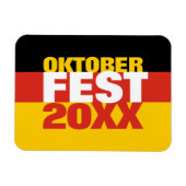 オクトーバーフェストオクトーバーフェストドイツ国旗 マグネット (横)