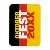 オクトーバーフェストオクトーバーフェストドイツ国旗 マグネット (縦)