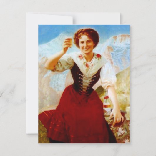 オクトーバーフェストオクトーバーフェスト空白の招待状パーティー 招待状 (正面)