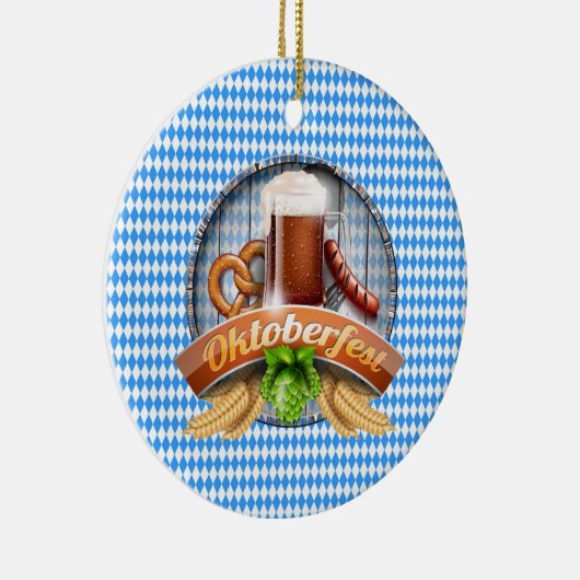 オクトーバーフェストオーナメント セラミックオーナメント (右)