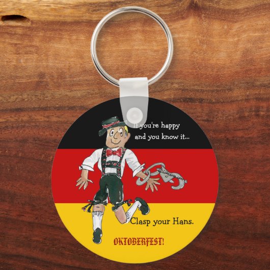 オクトーバーフェストカスタマイズされたキーチェーン キーホルダー (正面)