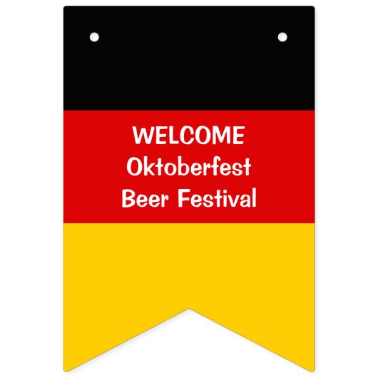 オクトーバーフェストカスタムドイツビール バンティングフラッグ (第2の旗)