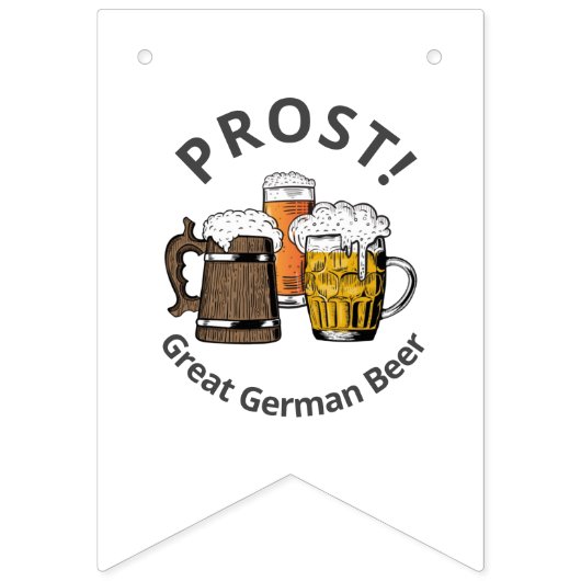 オクトーバーフェストカスタムドイツビール バンティングフラッグ (第3の旗)