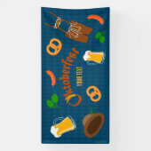 オクトーバーフェストカスタムフェスティバルババリアンバナー 横断幕 (縦)