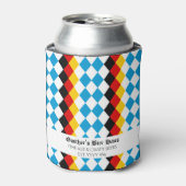 オクトーバーフェストカスタムブルーホワイトブラックレッドイエロー 缶クーラー (缶正面)