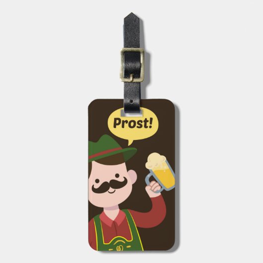 オクトーバーフェストカスタムラゲッジタグ ラゲッジタグ (正面縦)