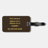 オクトーバーフェストカスタムラゲッジタグ ラゲッジタグ (裏面横)