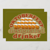 オクトーバーフェストカスタム招待 招待状 (正面/裏面)