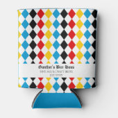 オクトーバーフェストカスタム文字ブルーブラックレッドイエロー 缶クーラー (正面)