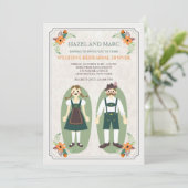 オクトーバーフェストカップルリハーサルディナーパート招待 招待状 (スタンド正面)