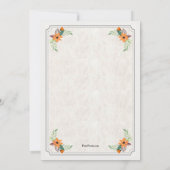 オクトーバーフェストカップルリハーサルディナーパート招待 招待状 (裏面)